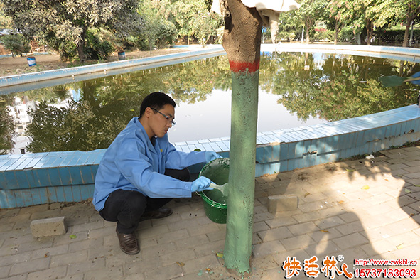 快活林涂白劑在刷